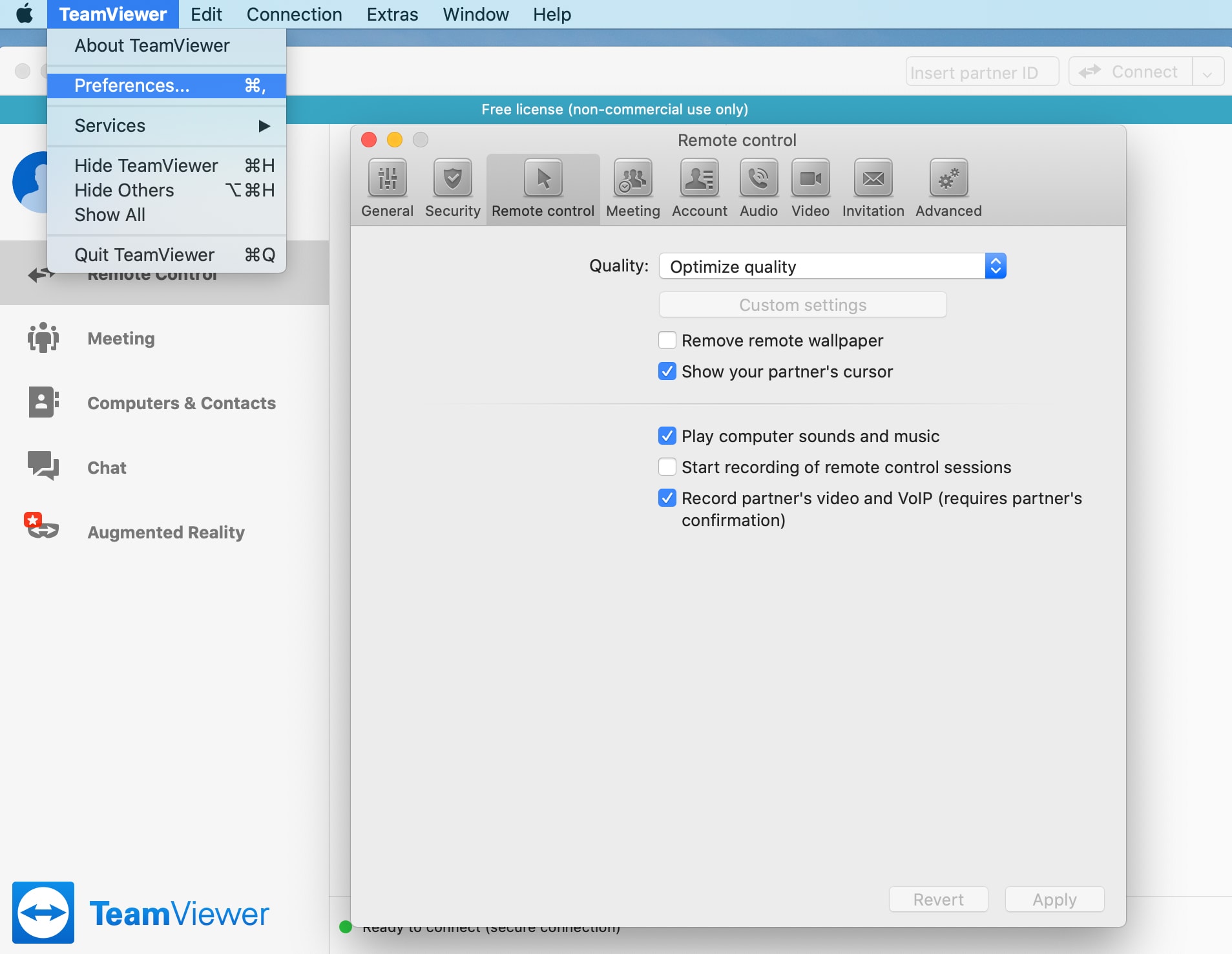 teamviewer for mac access login screen