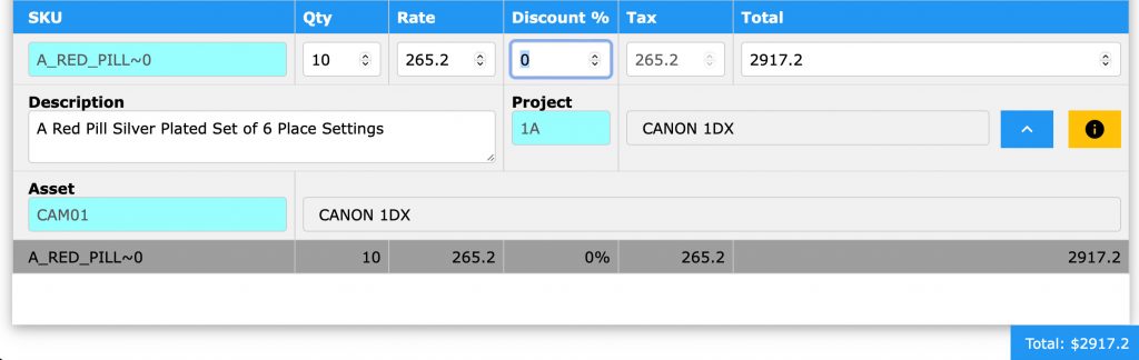 Order Vendor Invoice-Purchase Vendor invoice - Add Asset